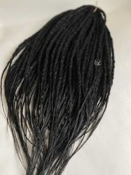 Synthetic Black dreadlocks extensions, DE  crochet dreads