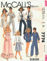 PDF Barbie Dolls 11-1/2" - 12" and Dolls 18"-19" Vintage Sewing Pattern