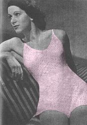 Vintage Knitting Pattern 30 Cami-Knickers Women