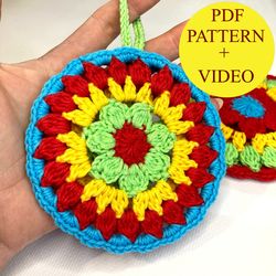Crocheted Cute Little Purse for Small Items Easy crochet pattern PDF patterns Crocheted Gift Pouch Cute Earphone Case