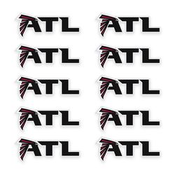 Atlanta Falcons Stickers Sheet NFL Decal far Car Wall Helmet Vinyl Logo Window Sticker Pack