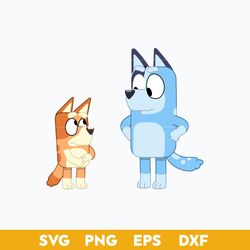 Bluey SVG, Bingo SVG, Cartoon SVG PNG DXF EPS Digital File.