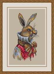 mr rabbit cross stitch pattern bunny cross stitch pattern baby cross stitch pattern animal cross stitch pattern