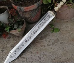 ROMAN GLADIUS FORGED SWORD, HIGH CARBON STEEL HANDMADE Hand Engraved with sheath