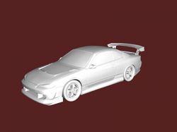 Beauty 1 3d Model Car STL 3D Printing Top Secret Nissan Silvia D1GP
