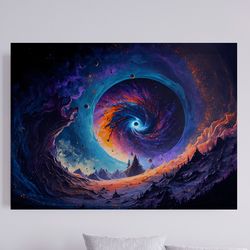 Surreal Space Wall Art Space Wall Canvas Space Framed Art Space Print Space Poster Space Art