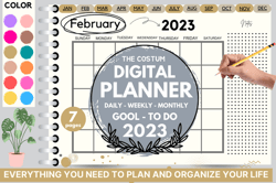 February Digital Planner 2023