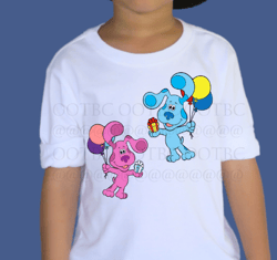 Magenta and Blues Clues Birthday Cricut Sublimation PNG SVGs