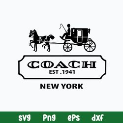 Coach Est 1941 New Yourk Svg, Coach Buggy Svg, Png Dxf Eps File