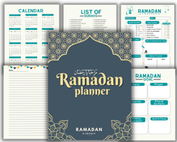 Printable Ramadan Planner 2024, Undated Ramadan Tracker & Journal, Ramadan Gift, Islamic Planner, Ramadan Mubarak