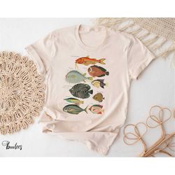 Vintage Fish T-shirt, Fishing Lover Gift Shirt, Women Men Ladies Kids Baby, Tshirt, Gift for Him Her, Mothers Day, Tropi