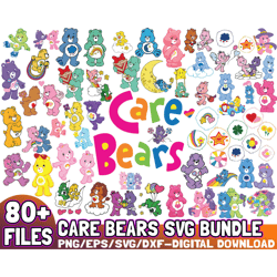 80 Files Care Bears SVG Bundle
