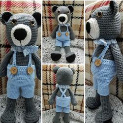 Crochet Teddy Bear Child's Toy Doll