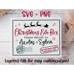 Christmas eve box svg | Christmas eve crate svg | Christmas svg | Christmas box svg | christmas box diy | kids christmas