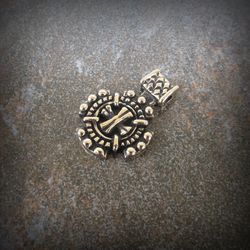 Small Canterbury Cross pendant,Neusilber cross necklace pendant,medieval cross jewelry,Neusilber cross necklace charm