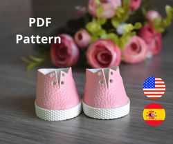 Shoes for dolls, shoe pattern, doll clothing