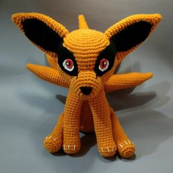 Kurama Amigurumi Pattern, Naruto Anime Crochet Pattern, Handmade Crochet Amigurumi Doll, Crochet Doll PDF Pattern
