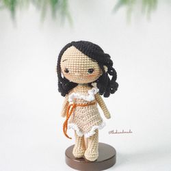 Monoa crochet amigurumi doll, amigurumi princess doll, crochet monoa stuffed, amigurumi monoa princess island, baby show