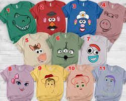 Toy Story Characters Shirt, Matching Family Shirt, Toy Story Friends Shirt, Toy Story Land Shirt, T-Rex Woody Jessie For