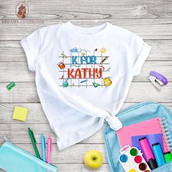 Personalized 2023 Back to School Kids Shirt, Back to School Name Toddler Shirt, Personalized Custom Name Toddler Tee, Sc