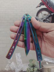 Stainless Steel Butterfly Knife Comb Trainer