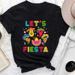 Funny Cinco De Mayo Party Lets Fiesta Dancing Drinking T-Shirt, Federal Holiday In Mexico, Cinco De Mayo Fiesta Shirt,Va