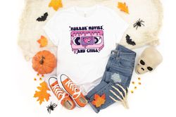 Horror Movies And Chill Shirt, Halloween Shirt, Funny Halloween Shirt,Halloween Party Shirt, Trick or Treat Shirt, Spook