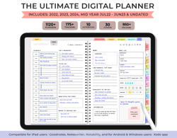 Goodnotes Planner 2024, iPad Planner, Notability Planner, Dated Digital Planner, Digital Daily Planner 2024