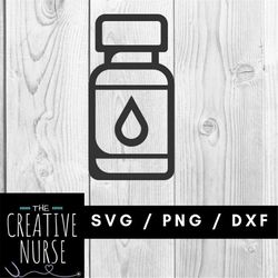 Instant Download Cut File / ESSENTIAL OIL bottle /  svg pdf png cutting files for silhouette or cricut
