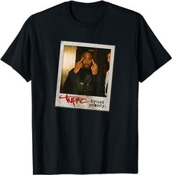 Tupac Trust Nobody Photo Short Sleeve T-Shirt, Black, Small