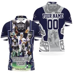 Dallas Cowboys Thank You Fans Nfc East Division Super Bowl 2021 Personalized Polo Shirt