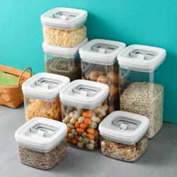 Transparent Stackable Kitchen Dry Goods Crisper