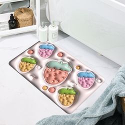 High Quality Diatom Mud 3D Pattern Non Slip Bath Rug with Design Washable Drying Cute  Mats(US Customers)