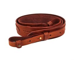 Leather belt for carrying weapons, brown.