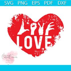Love Hand Sign Svg, Valentine Svg, Valentines Day Svg, Hand Sign Svg, Love Svg, Valentine Gifts, Valentine Shirt, Valent