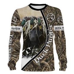 Duck hunting Custom Name 3D All over print Shirts, Face shield &8211 personalized hunting gifts &8211 FSD287