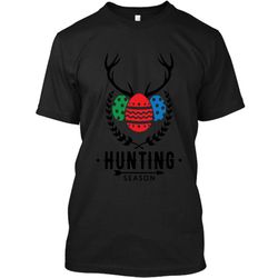 Easter Egg Hunter w Antlers Hunting Season T-Shirt Custom Ultra Cotton