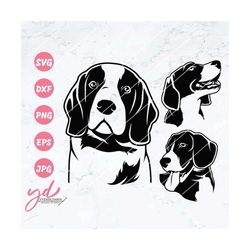 Beagle Dog Svg | Dog Svg | Cute Pet Face Svg | Beagle Svg | Dog Animal Svg | Dog Clipart | Dog Svg Cut Files for Cricut