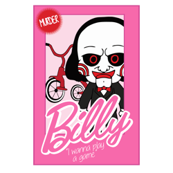 Billy png, Chibi Horror Dolls PNG Set, Horror Characters PNG, Pink Doll PNG, Horror Png, Halloween Horror Png,