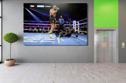 Deontay Wilder and Tyson FuryGym PrintedBoxing Gym DecorKnocks Down Wall DecorMan Cave CanvasMotivation CanvasLos Angele
