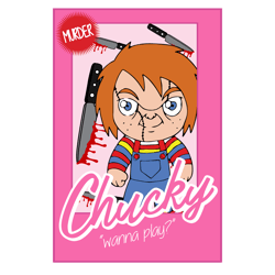 Chucky   png, Chibi Horror Dolls PNG Set, Horror Characters PNG, Pink Doll PNG, Horror Png, Halloween Horror Png