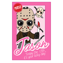 Jason png , Chibi Horror Dolls PNG Set, Horror Characters PNG, Pink Doll PNG, Horror Png, Halloween Horror Png