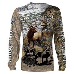 Elk hunting Custom Name 3D All over print T-shirt, Long sleeve, Hoodie, Zip up hoodie &8211  FSD168