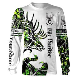 Elk Tattoo Custom Name 3D All over print Shirts &8211 Personalized hunting gift &8211  FSD172