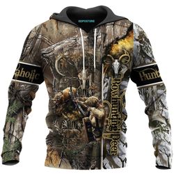 Bowhunting Deer Camo 3D All Over Printed Shirts