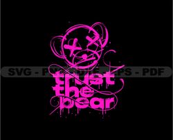 Trust The Bear Stretwear, Teddy Bear Tshirt Design, Streetwear Teddy Bear PNG, Urban, DTG, DTF 05