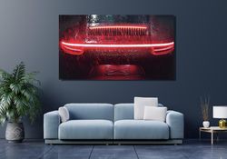Red Porsche 911 GT3 Canvas Wall Art, Porsche 911 Print, Supercar Painting, Gift for Him, Car Canvas, Large Car Poster, R