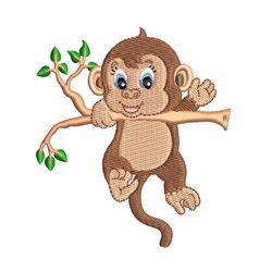 Baby Monkey Machine Embroidery Design