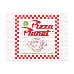 Pizza Aliens SVG, Story About Toys SVG, Green Aliens Svg, Foods And Drinks Svg, Pizza Box Party Svg, Pizza Restaurant Svg, Digital Download