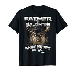 Funny Gift Tee Father And Daughter Hunting Partners For Life T-Shirt
